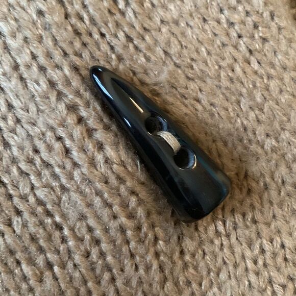 ILLA ILLA cardigan button front abstract motif Shawl neck pockets women’s Sz M/L - Picture 6 of 9